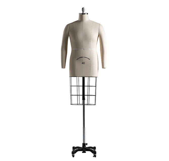 Tailleurs réglables Forme de robe mannequin Stand avec cage Taille de mannequin