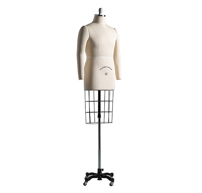 Tailleurs réglables Forme de robe mannequin Stand avec cage Taille de mannequin