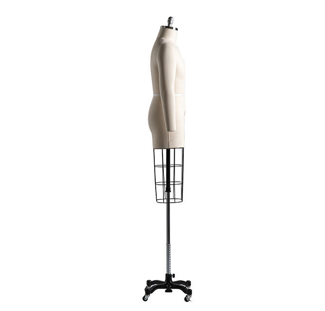 Tailleurs réglables Forme de robe mannequin Stand avec cage Taille de mannequin