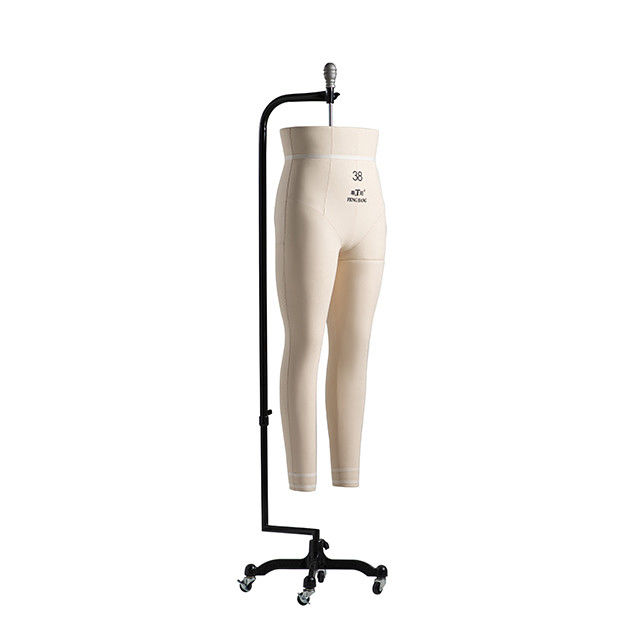 Vêtement en fibre de verre mannequin pour couturière moitié inférieure du corps suspendu avec des roues
