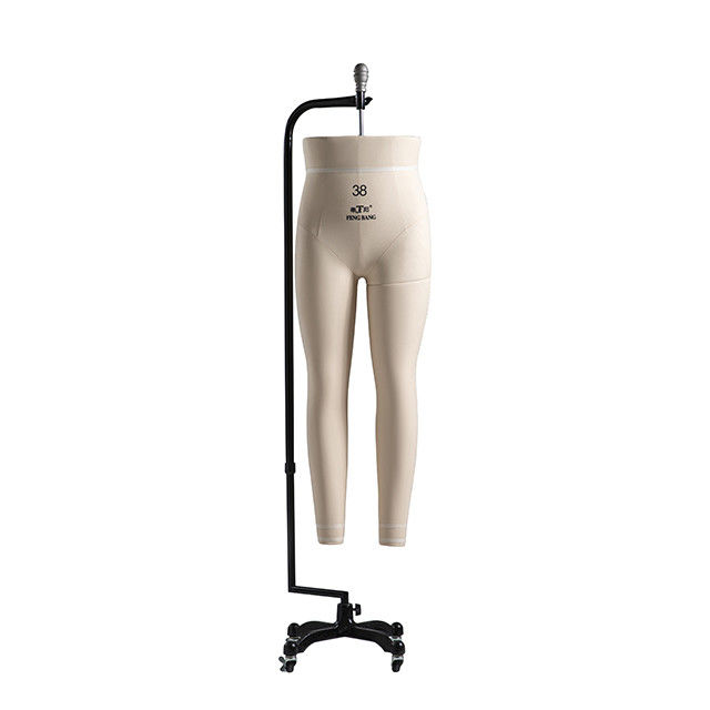 Vêtement en fibre de verre mannequin pour couturière moitié inférieure du corps suspendu avec des roues