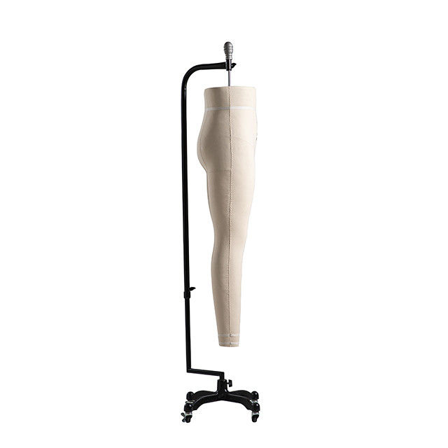 Vêtement en fibre de verre mannequin pour couturière moitié inférieure du corps suspendu avec des roues
